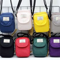 Mobile phone bag 2021 new fashion 100 Lap Canvas Slanted Satchel Girls Big Screen Mobile Phone Bag Mens Slanted Satchel Bag