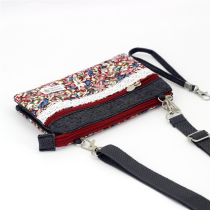 Mobile phone bag 2021 new hand carrying diagonal and satchel cloth bag field female style hand grab bag multifunctional horizontal and inclined cross-bag