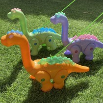 Can slip wrist dragon toy sound and light baby pull rope will walk portable electric dinosaur Lantern Festival Lantern