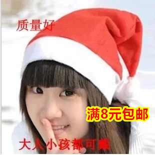 Christmas Christmas hat Christmas decorations unwoven fabrics Christmas hats adults Children's hat Christmas hat Christmas hat