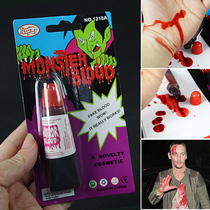 Halloween plasma dress up supplies simulated blood dentures vampire plasma spoof Red fake blood decorative liquid