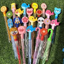 Cartoon cute fun creative rocket bubble stick bubble stick bubble show activity blowing bubble water June 1 Childrens Day playing bubble game