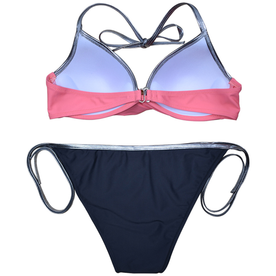 Vòng thép nhiều màu sắc đầy màu sắc tập hợp bikini Đồ bơi thời trang đồ bơi gợi cảm BIKINI 3003 - Bikinis thoi trang ao tam