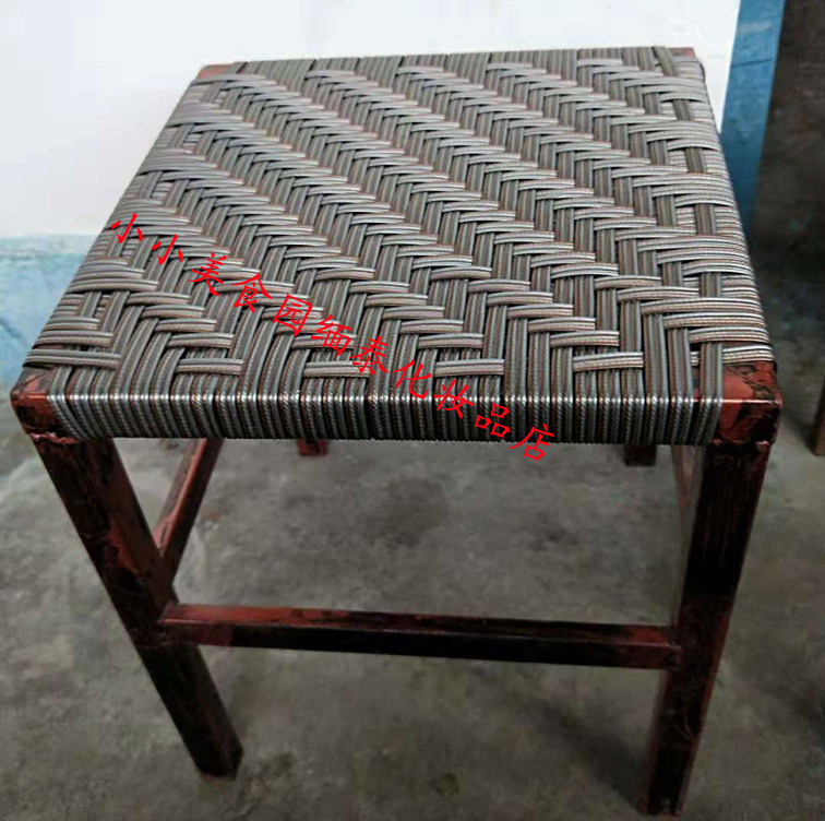 Rattan-made stool plastic fashion small stool adult home dining table stool cane chair small square stool bench for changing shoes stool