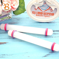 Turn the sugar skin rolling pin non-stick anti-stick rolling pin with washer thickness adjustable 23cm solid