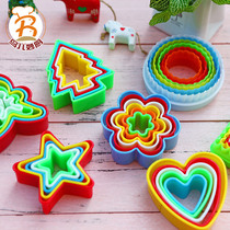 Baking utensils 5-Piece Color biscuit cut fruit and vegetable cut mold 7 kinds of shapes