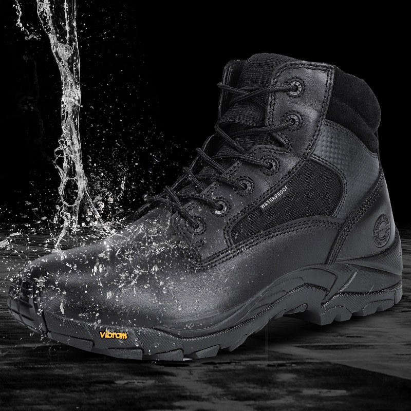 Spring and Autumn Outdoor American Men's Shoes for Tactical Tooling War Wolf Special Forces Desert Tide Desert Leather Boots Waterproof Women