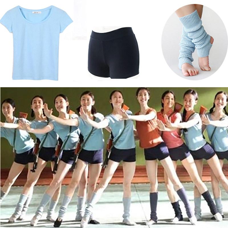 Fanghua velvet flower with costume dance jacket shorts set short-sleeved shirt T-shirt boxer shorts three-point pants