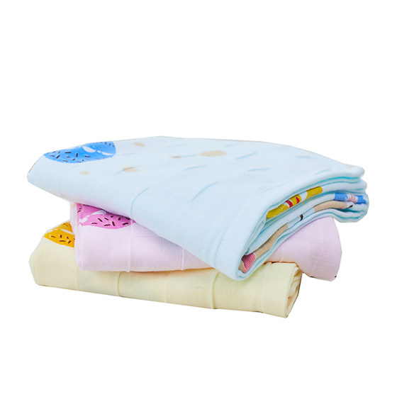 Children's bath towel pure cotton baby quilt core newborn wrap baby bath gauze rectangular super soft and absorbent