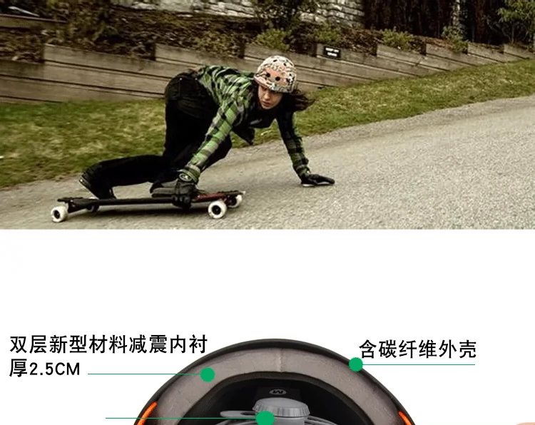 Chuyên nghiệp mũ bảo hiểm longboard ván trượt xuống dốc mũ bảo hiểm phẳng hoa nửa mũ bảo hiểm mềm đôi lót - Trượt băng / Trượt / Thể thao mạo hiểm