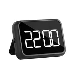 Casual Led Digital Clock Bedside Alarm Clock Rechargeable Desktop Wall Hanging Kitchen Refrigerator Magnet Magnetic Luminous Alarm Clock