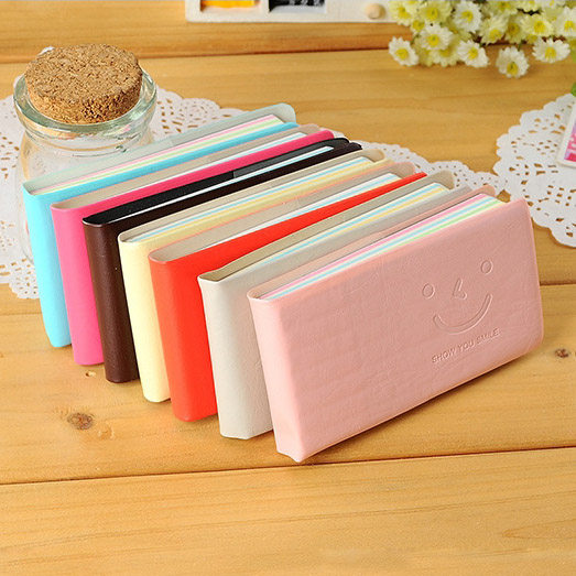 Soft leather a7 pocket long - strip book horizontal notebook blank mini - handle small painting book with thick color page