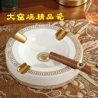 Белая круглая человеческая голова, пепельница, 19см