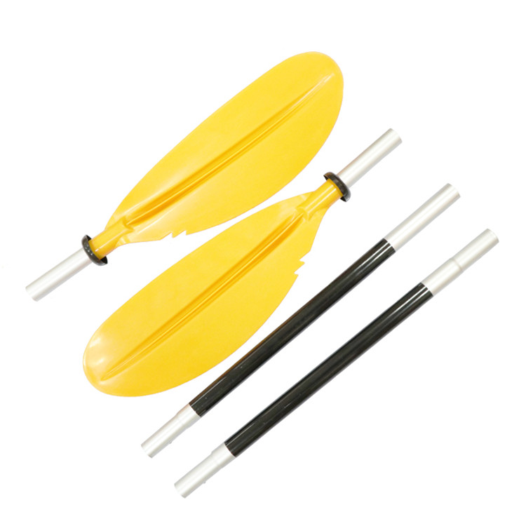 Rubber boat kayak thickened paddle kayak aluminum alloy paddle four-section paddle can be collected and transported - Taobao