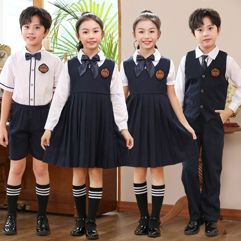New Year's Day children's chorus costume performance costume primary and secondary school students recite performance costume boys and girls choir dress suit