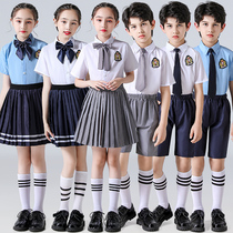 Childrens chorus clothing Liuyi performance kindergarten uniform primary and secondary school uniform recitation dress class uniform performance clothing