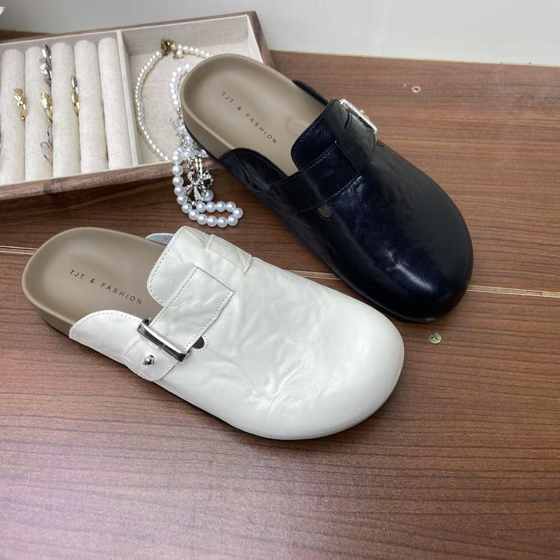 2025 New Women's Shoes, Closed-Toe Slippers, Versatile Casual Shoes, Popular Hot-Selling Styles This Year, Trendy Single Shoes on Instagram