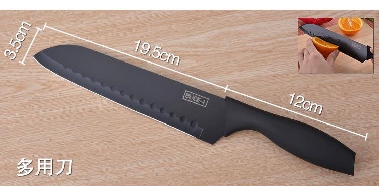 Nhà bếp bằng thép không gỉ chopper bộ thịt cleaver trái cây dao Đức bếp dao kết hợp hộ gia đình đồ dùng nhà bếp đầy đủ bộ