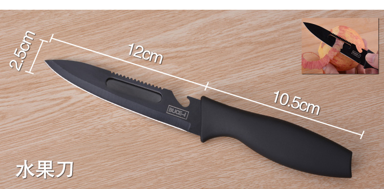 Nhà bếp bằng thép không gỉ chopper bộ thịt cleaver trái cây dao Đức bếp dao kết hợp hộ gia đình đồ dùng nhà bếp đầy đủ bộ chảo inox chống dính