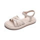 Thick-soled platform sandals for women 2024 this year's popular new summer Internet celebrity hot style flat-soled Roman summer women's shoes