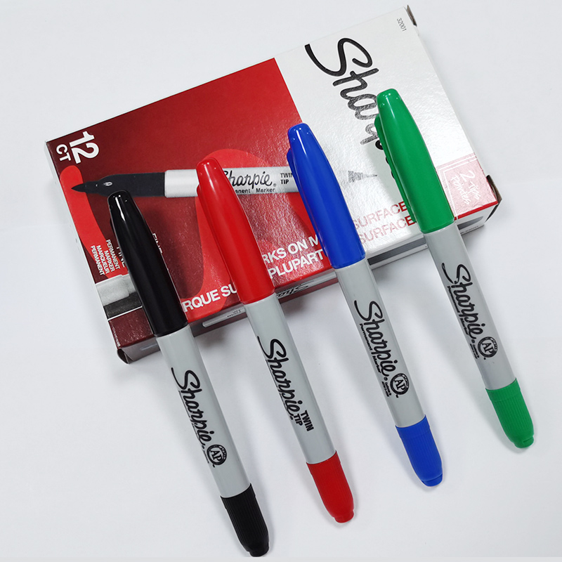 Whole box American Sanfu Macpen 32001 Anti-alcohol-marking pen dust-free laboratory oily pen double head