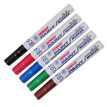 Snowman paint pen and alkali resistant alcohol fast Queen Square oblique head tip 5mm waterproof quick-drying