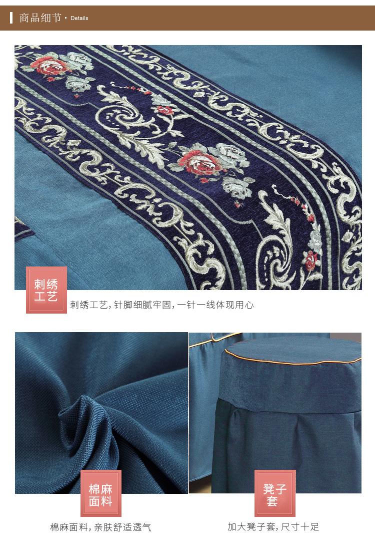 Vải lanh màu xanh thẩm mỹ viện trải giường bốn mảnh cotton Trung Quốc đơn giản với lỗ cơ thể massage giường tùy chỉnh ga trải giường spa