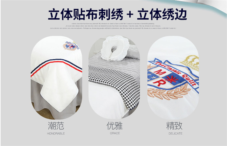 xám denim bedspread vẻ đẹp thẩm mỹ viện quản lý dành riêng British bông rửa Body massage da có thể được tùy chỉnh - Trang bị tấm tìm mua ga phủ giường spa