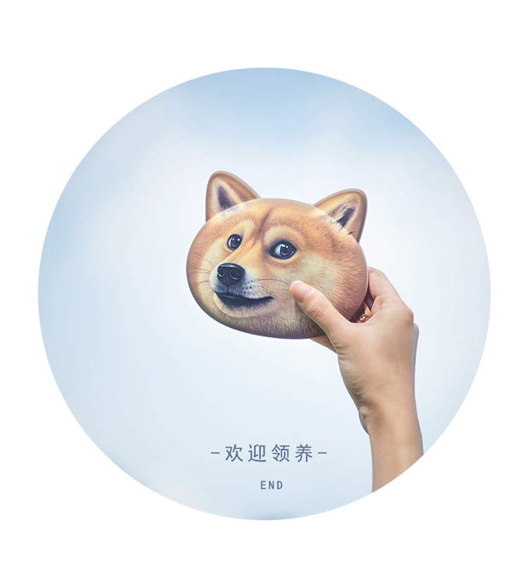 Sáng tạo sạc kho báu động vật mới dễ thương phim hoạt hình cá tính đầu chó mèo đầu husky vui nhộn điện thoại di động - Ngân hàng điện thoại di động sạc dự phòng evalu