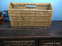 Earning period (60 --- 80s) Folk handmade plant willow woven basket braiding basket (containing box)