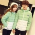 Thiếu niên cotton nam trùm đầu ngắn cặp vợ chồng tải cotton phù hợp với Hàn Quốc Slim sinh viên áo khoác xu hướng mùa đông áo khoác vest nam Bông