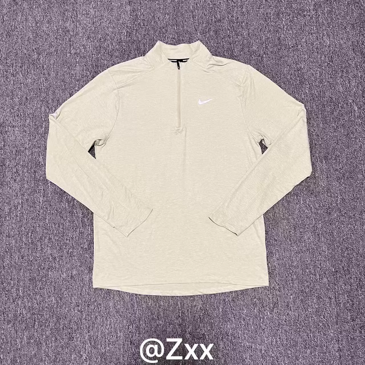 Nike/ осенняя спортивная быстросохнущая дышащая кофта с длинным рукавом для тренировки с молнией, для бега, с молнией