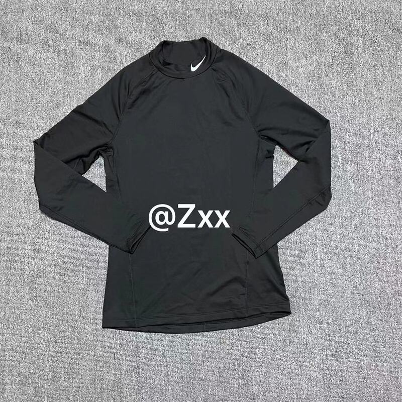 Nike Pro Side Logo High-Neck Thin Fleece Thermal Base Layer Training Tight-Fitting Long-Sleeve Top Cu4971
