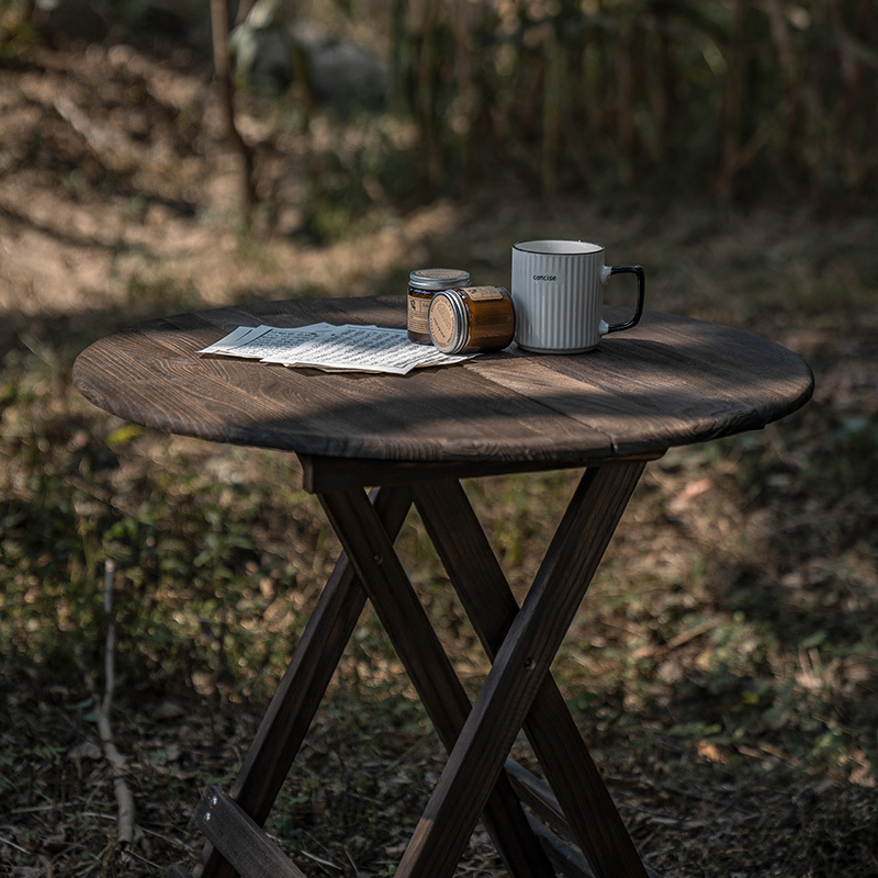 Dituo Vintage-Style Folding Solid Wood Round Table, Square Table, Carbonized Dark Wood Board, Breakfast Photo Props, Still Life Shooting Table, French Dining Table, Photography Props, Chinese-Style Antique Coffee Shop Natural Wood Table Dituo Vintage-Style Folding Solid Wood Round Table, Square Table, Carbonized Dark Wood Board, Breakfast Photo Props, Still Life Shooting Table, French Dining Table, Photography Props, Chinese-Style Antique Coffee Shop Natural Wood Table