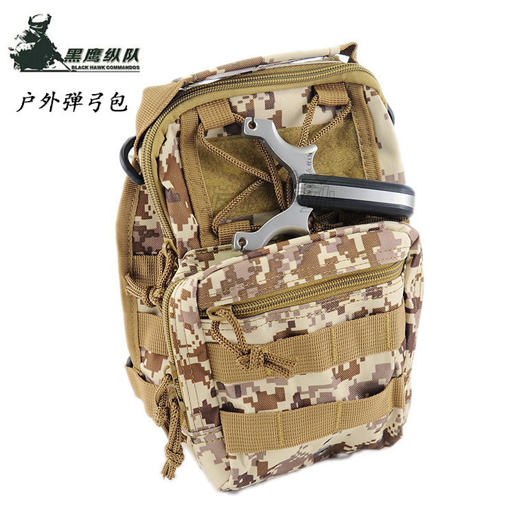 Multifunction Chest Bag Outdoor Slingshot Bag Casual Camouflated Sports Field Riding Tactical Bag Bow Friend Accessories Diagonal Satchel