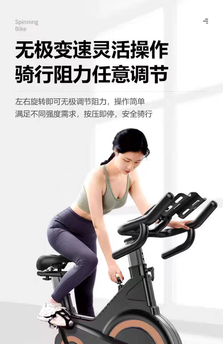 велотренажер 动感单车家用健身器材健身房专用室内运动减肥静音智能动力自行车 Walking the world