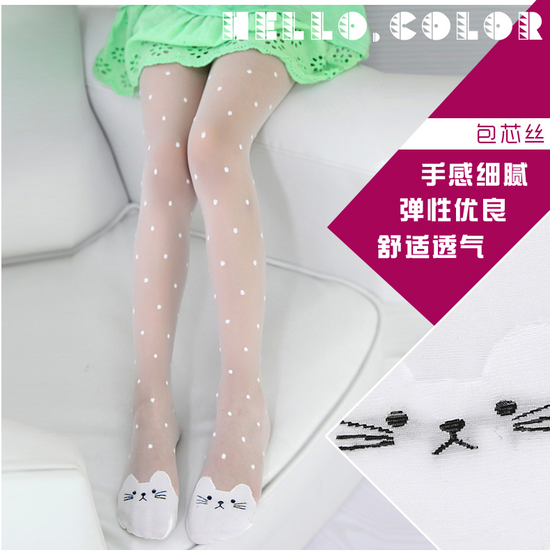 Quần áo trẻ em cô gái pantyhose mùa hè trẻ em mới của xà cạp vớ chống móc lụa cô gái múa vớ vớ sinh viên