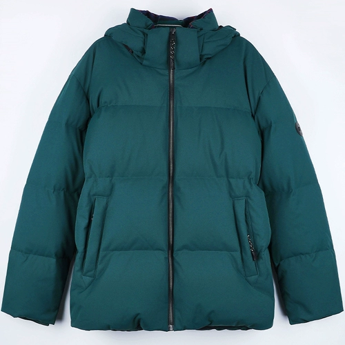 PLORY Мужская зимняя нашивка с капюшоном, пуховик