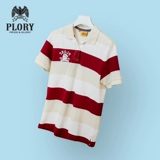 PLORY Летняя однотонная трендовая спортивная футболка polo, коллекция весна 2020 года, с вышивкой, короткий рукав, свободный крой