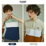 PLORY Модная повседневная футболка polo, футболка с коротким рукавом