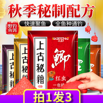 Wo Ding fish bait crucian carp carp fish fish fish fish autumn wild fishing black pit dens bolting powder