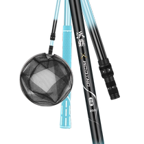 Woding carbon net copying rod and net copying set combination complete set of fishing fishing net copying telescopic pole net pocket fishing net fishing