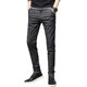 gomoku ກາງເກງຜູ້ຊາຍທີ່ຍືດຫຍຸ່ນສູງ summer jeans ບາງໆແບບເກົາຫຼີ slim-fitting ຂາຂະຫນາດນ້ອຍ versatile trousers ສີແຂງ