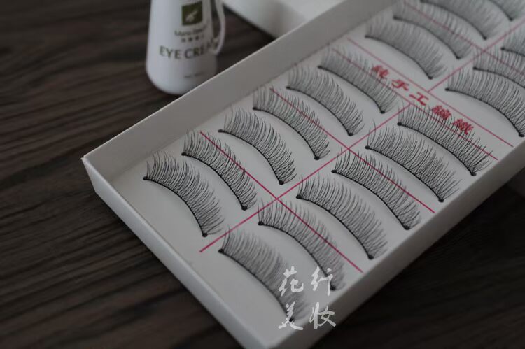 Đài Loan handmade 217 lông mi giả mô phỏng bông mềm thân tự nhiên thực tế nude nude người mẫu mới bắt đầu Hàn Quốc mi giả
