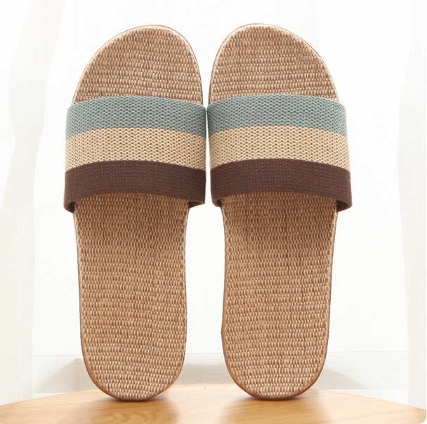 Japanese Slippers, Summer Linen Slippers, Home Slippers, Men's Slippers, Women's Indoor Slippers, Wooden Floor Slippers, Couple Slippers