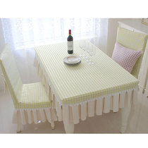 Tablecloth fabric polyester cotton small fresh dining table Coffee table Dust cover houndbird plaid pink rectangular round table custom table