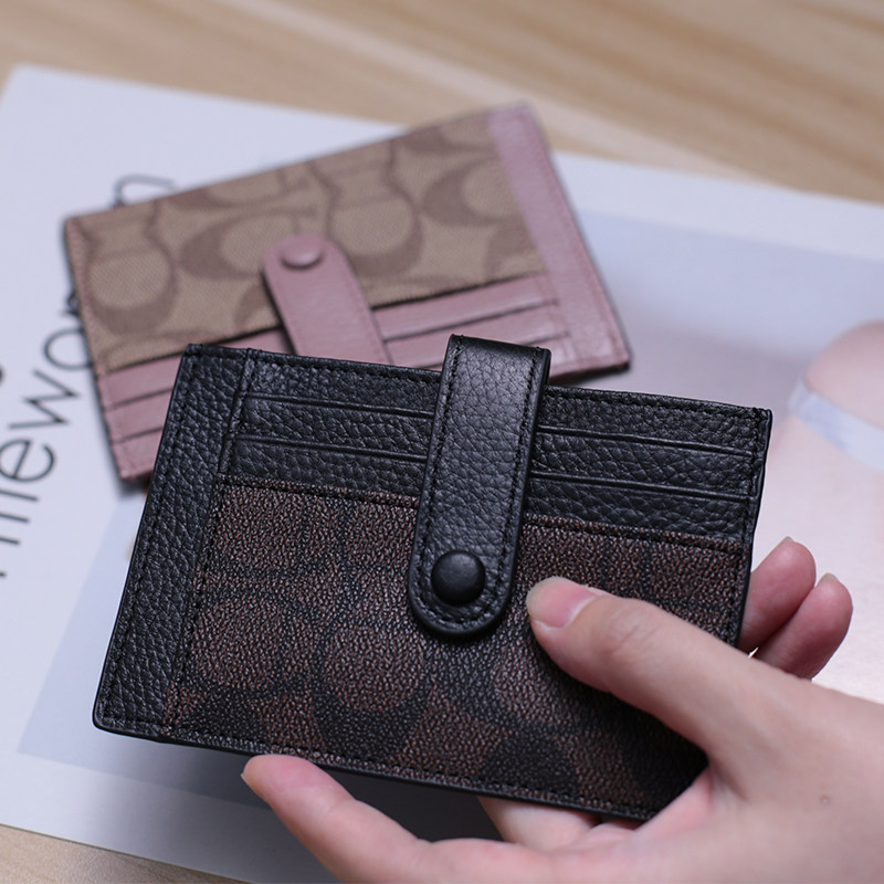 Cardbag girl small miniature miniature personality retro-thin Korean cute mini delicate high-end multi-card large capacity tide