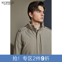 SCOFIELD winter business fashion simple white duck down mens down jacket hooded short warm jacket