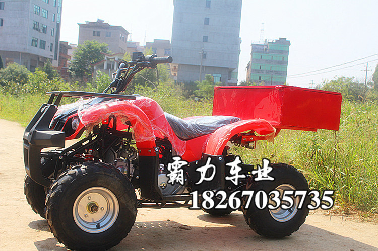 Kích thước bull off-road xe máy bốn bánh ATV với trục hộp hàng hóa phía sau ổ đĩa tất cả các xe đạp địa hình núi xe atv địa hình 4 bánh 50cc