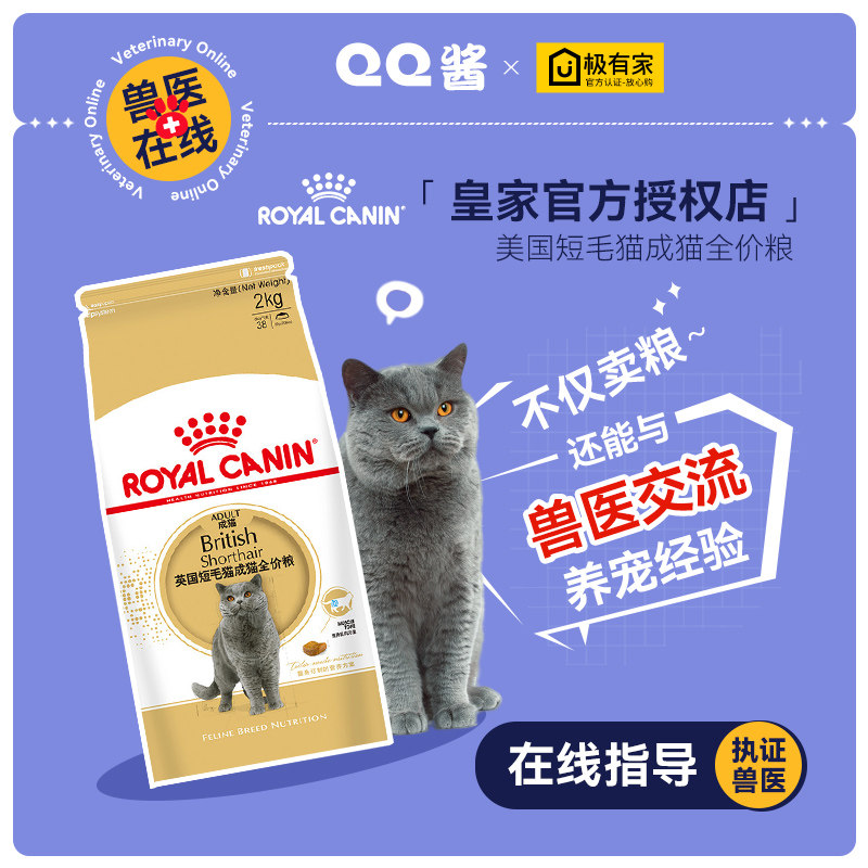 Royal cat food BS 34 British short cat cat full price grain 10 kg pet cat short cat staple food 10KG